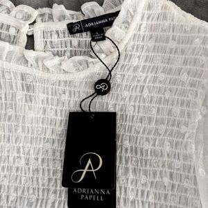 Adrianna Pappel flutter sleeve blouse.